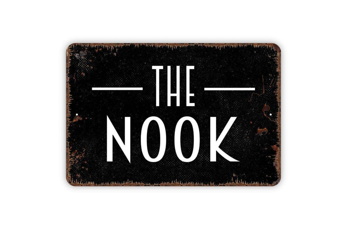 The Nook Sign Metal or Vinyl Sticker | Rustic Farmhouse Wall Decor | Cozy Corner Sign | Reading Nook Sign | Country Home Sticker
