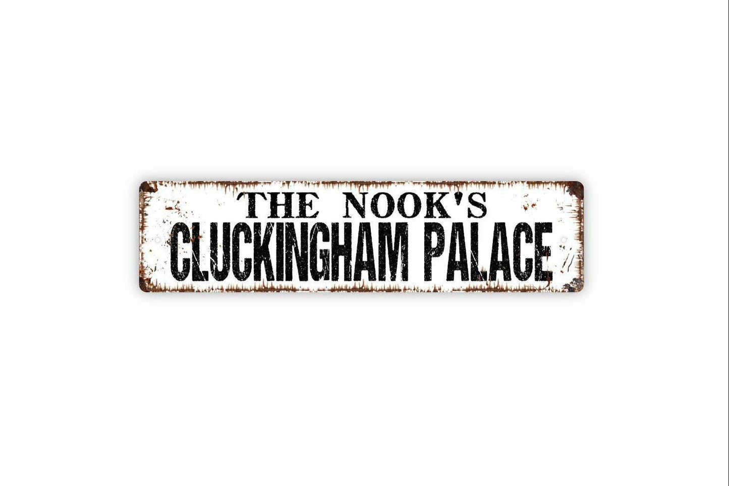 Personalized Cluckingham Palace Sign, Custom Metal Sign, Vinyl Sticker Or  Street Sign or Door Name Plate Plaque
