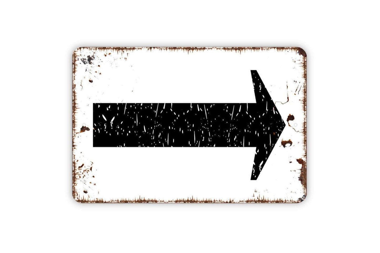 Right or Left Arrow Sign - Metal Indoor or Outdoor Wall Art