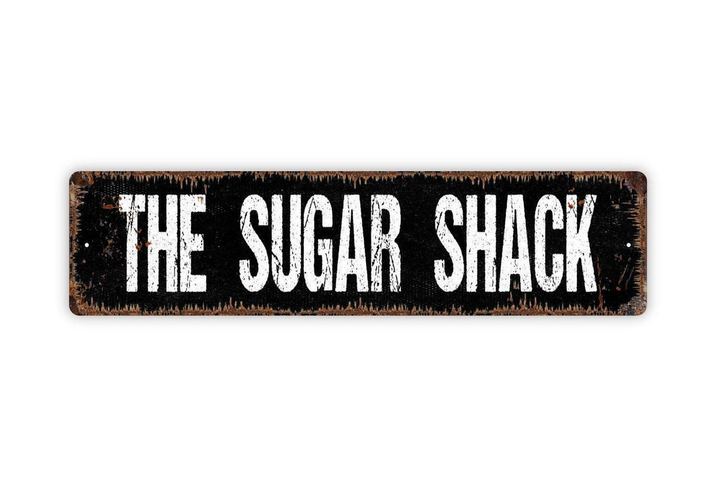 The Sugar Shack Sign - Vinyl Sticker Or  Metal Street Sign or Door Name Plate Plaque