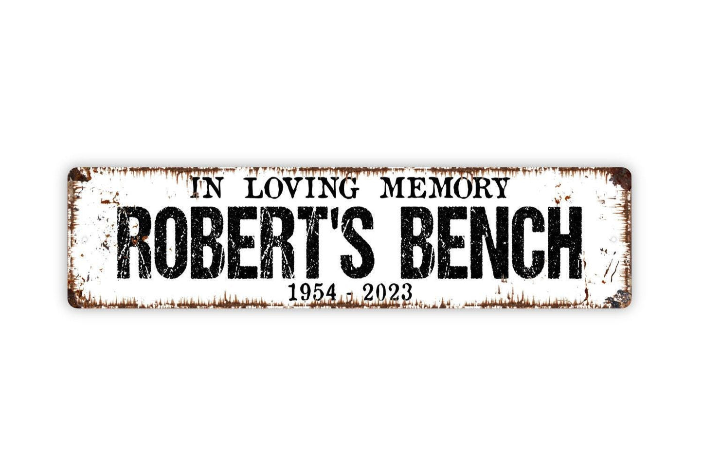 Personalized In Loving Memory Sign, Custom Memorial Metal Sign, Vinyl Sticker Or  Street Sign or Door Name Plate Plaque