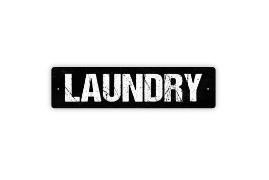 Laundry Sign - Laundry Room Laundromat Wash Dry Fold Clean Dirty Vinyl Sticker Or  Street Metal Sign or Door Name Plate Plaque