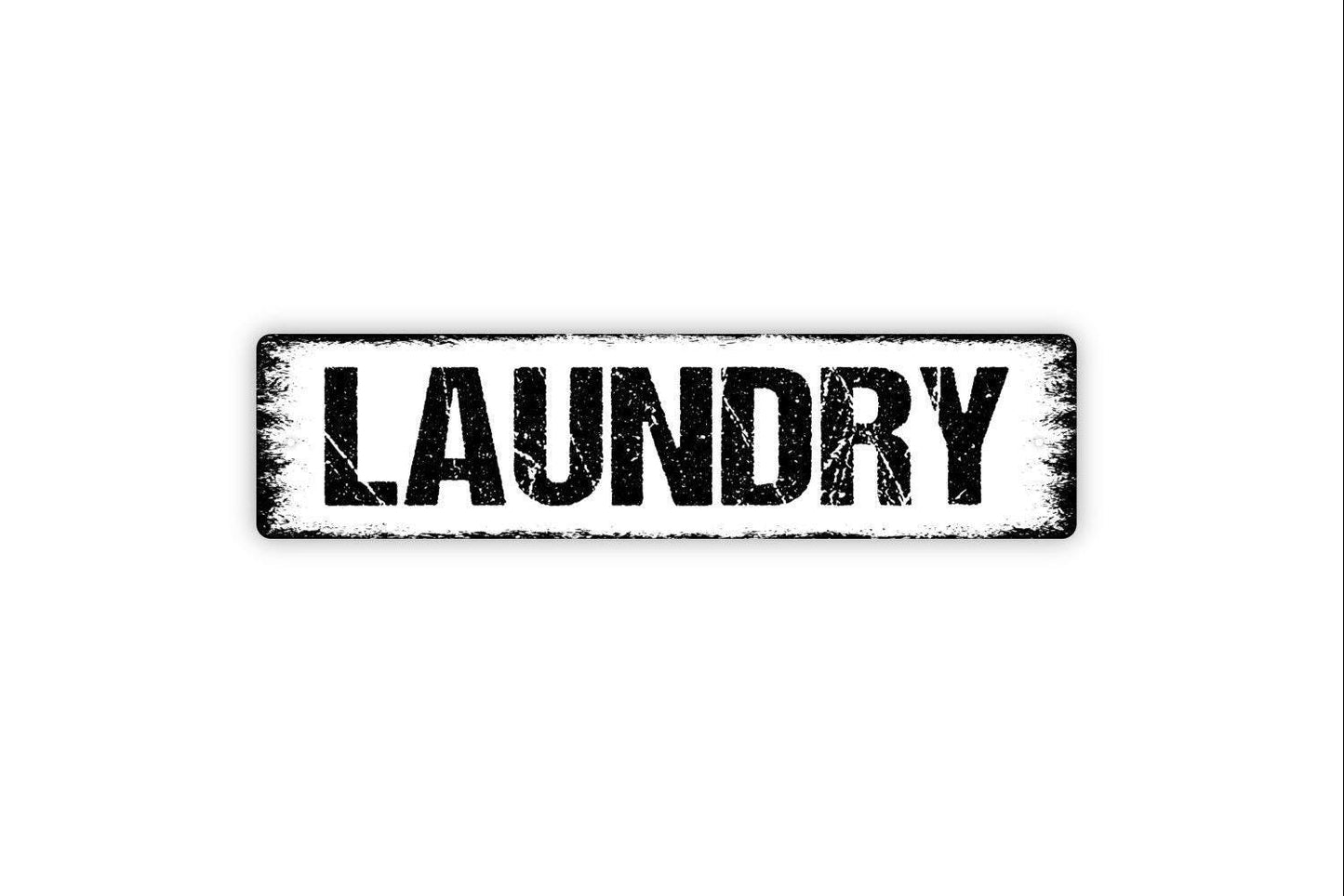 Laundry Sign - Laundry Room Laundromat Wash Dry Fold Clean Dirty Vinyl Sticker Or  Street Metal Sign or Door Name Plate Plaque