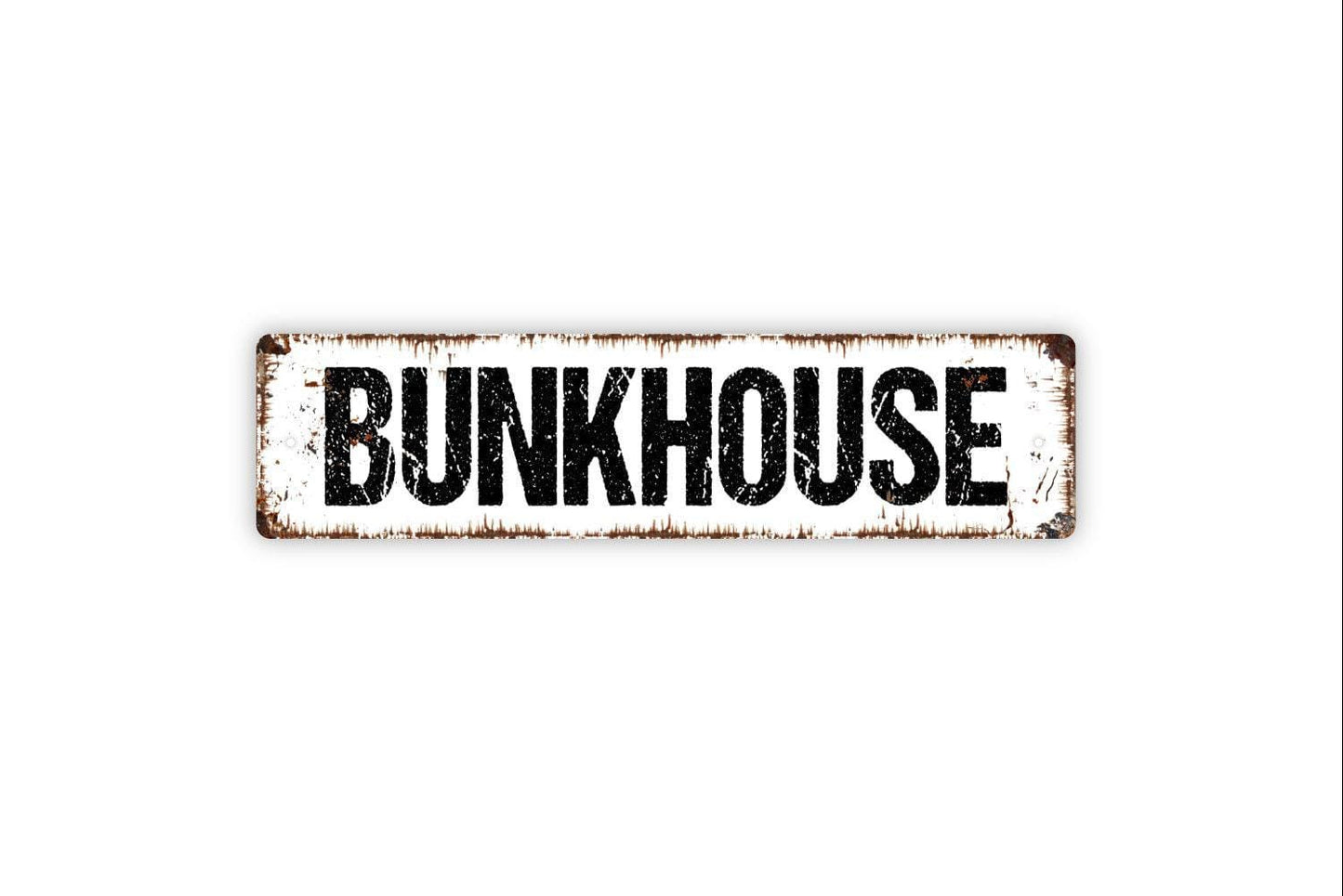 Bunkhouse Sign - Bunk Room Guest Room Kids Vinyl Sticker Or  Street Metal Sign or Door Name Plate Plaque
