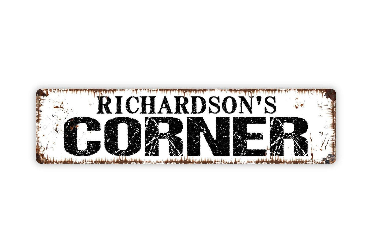 Personalized Corner Sign, Custom Metal Sign, Vinyl Sticker Or  Street Sign or Door Name Plate Plaque