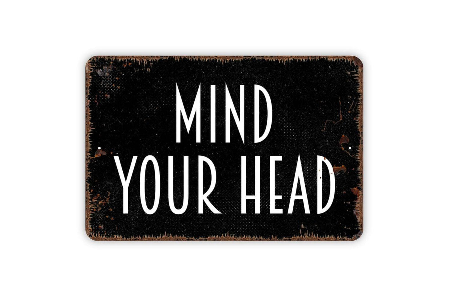 Mind Your Head Sign – Safety Warning Wall Sign – Workplace or School Caution Sign – Metal Sign or Vinyl Sticker