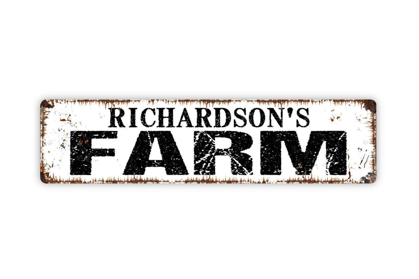 Personalized Farm Sign, Custom Metal Sign, Vinyl Sticker Or  Street Sign or Door Name Plate Plaque