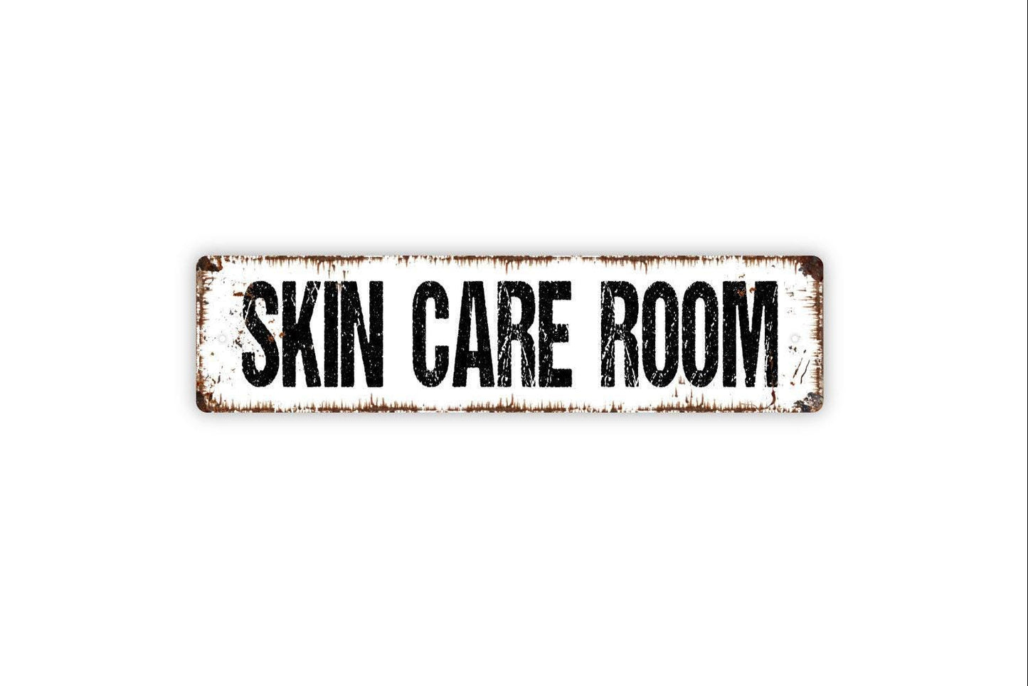 Skin Care Room Sign - Powder Room Salon Restroom Bathroom El Bano Vinyl Sticker Or  Street Metal Sign or Door Name Plate Plaque