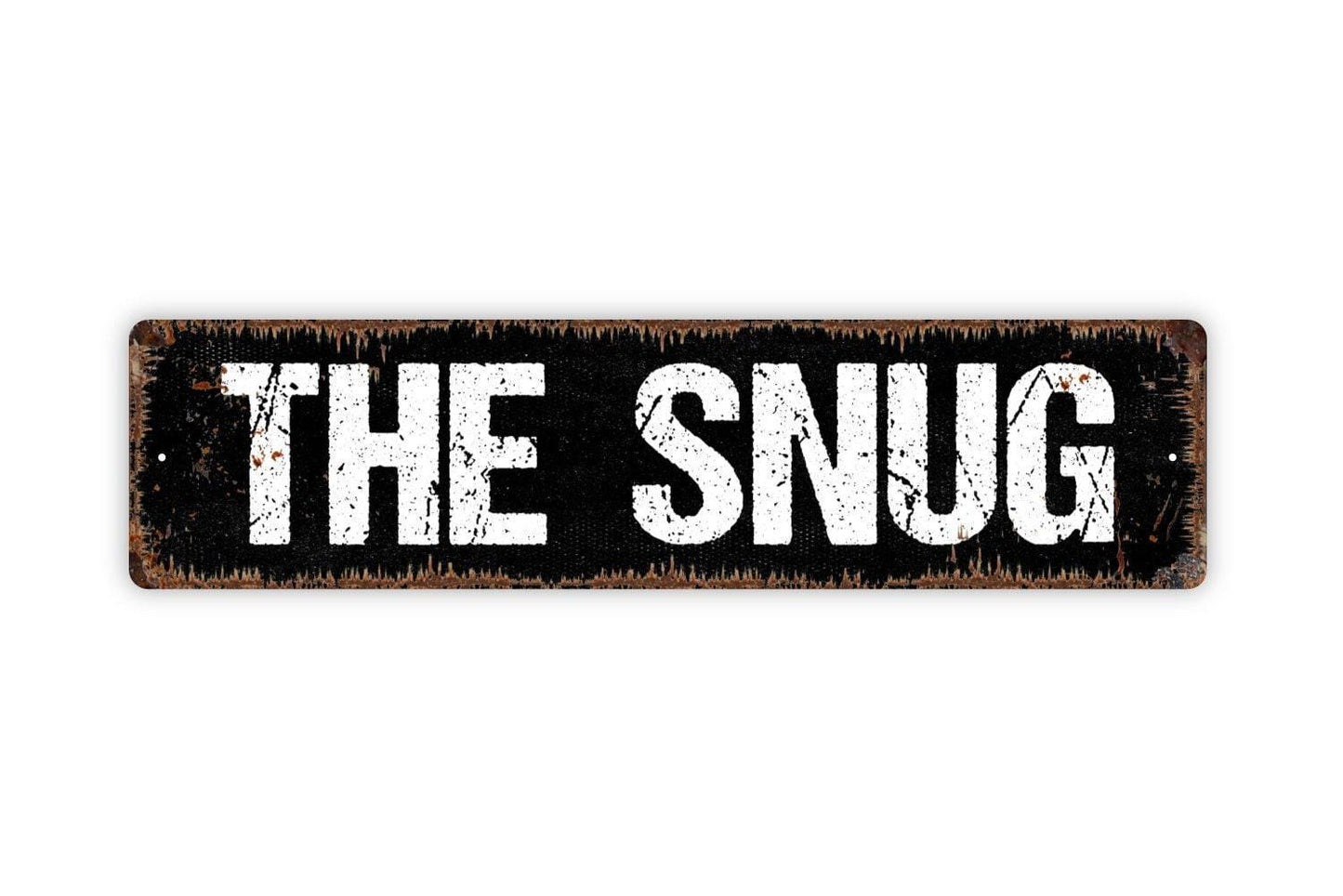 The Snug Sign - Relax Zen Cuddle Hangout Bar Lounge Man Cave Vinyl Sticker Or  Metal Street Sign or Door Name Plate Plaque