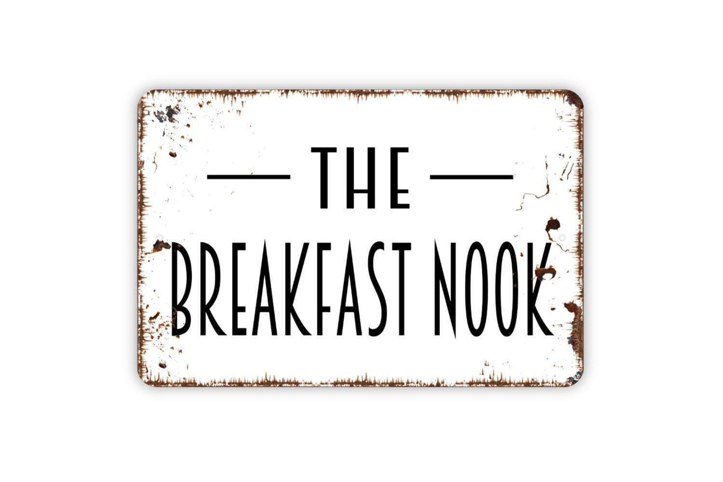The Breakfast Nook Sign - Kitchen Pantry Metal Indoor or Outdoor Wall Art