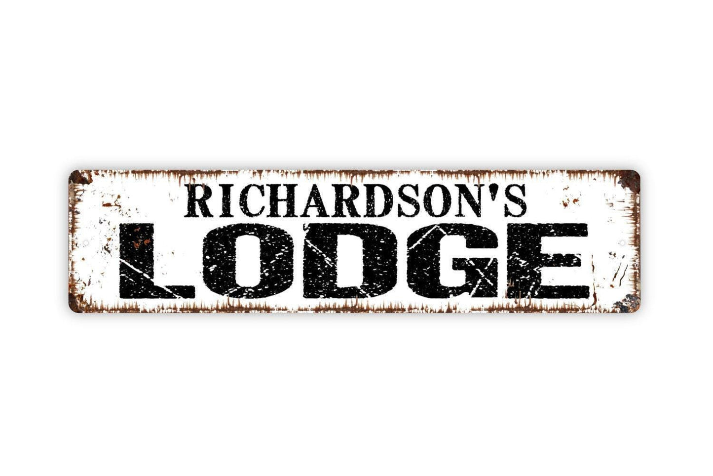Personalized Lodge Sign, Custom Metal Sign, Vinyl Sticker Or  Street Sign or Door Name Plate Plaque