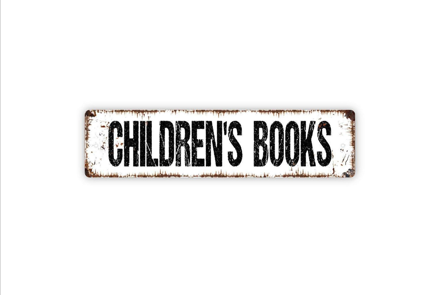 Children’s Books Sign | Kids Reading Corner Wall Sign | Rustic Classroom Decor | Custom Metal Sign or Vinyl Sticker | Playroom Library Art