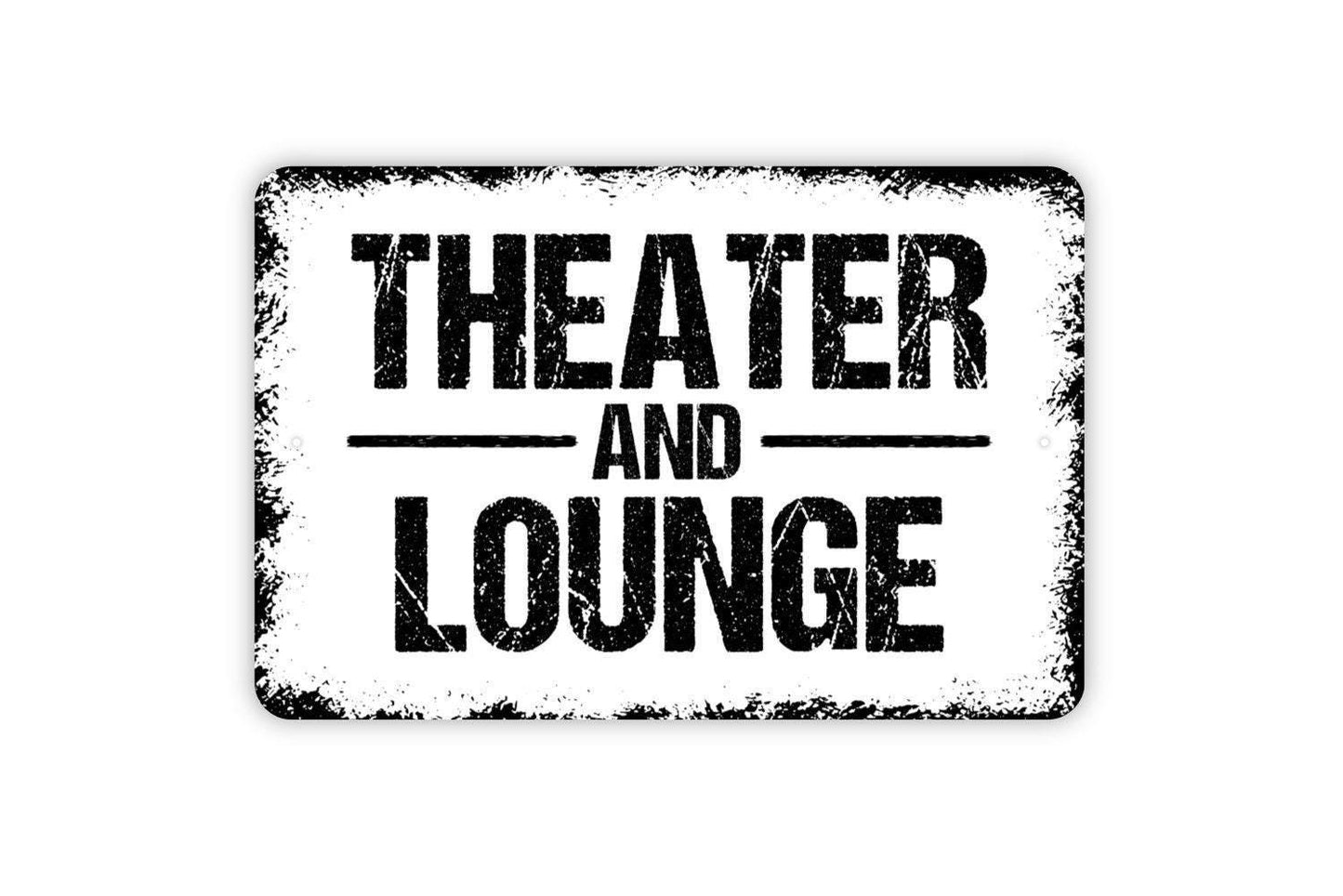 Theater and Lounge Sign - Metal Wall Art - Indoor or Outdoor