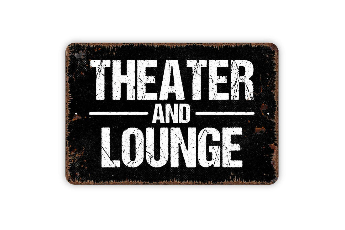 Theater and Lounge Sign - Metal Wall Art - Indoor or Outdoor