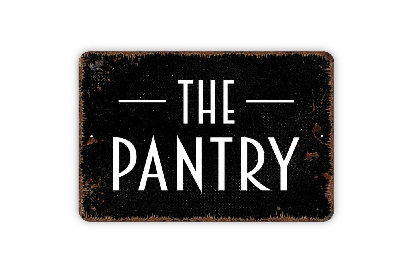The Pantry Sign | Rustic Farmhouse Kitchen Wall Decor | Metal Sign or Vinyl Sticker for Pantry Door Food Storage Room