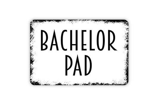 Bachelor Pad Sign | Man Cave or Dorm Room Sign | Breeding Pen Animal Sign | Farm Barn Kennel Decor | Metal Sign or Vinyl Sticker