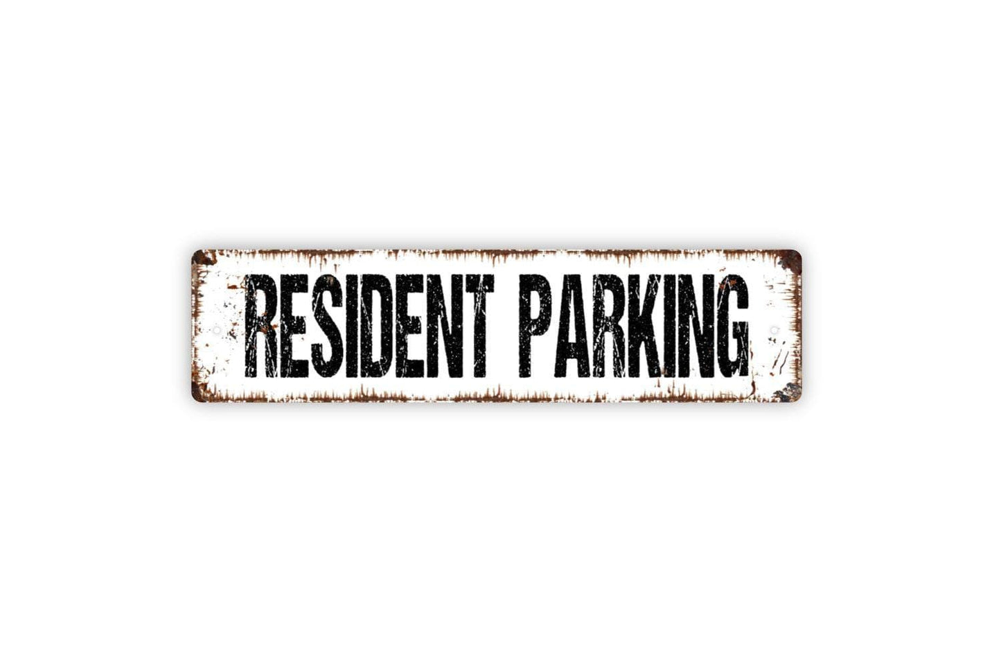 Resident Parking Sign | Private Property or Apartment Complex Wall Sign | Reserved Parking Metal Sign or Vinyl Sticker Outdoor Notice