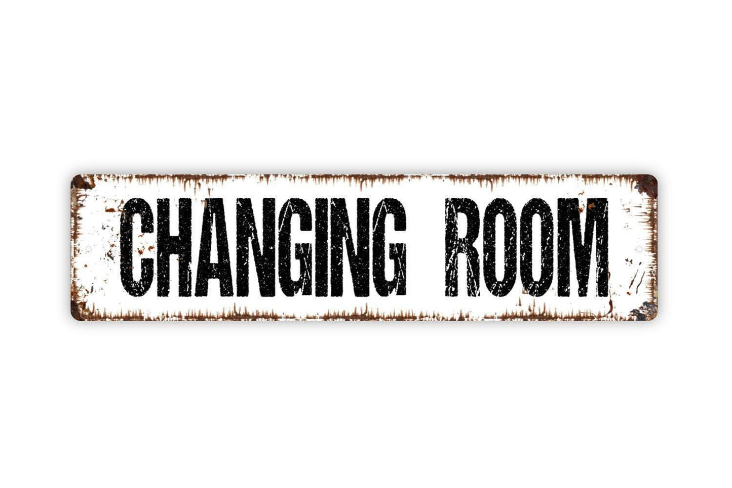 Changing Room Sign | Dressing Room Locker Room Decor | Metal Sign or Vinyl Sticker for Gym Pool Spa School Business