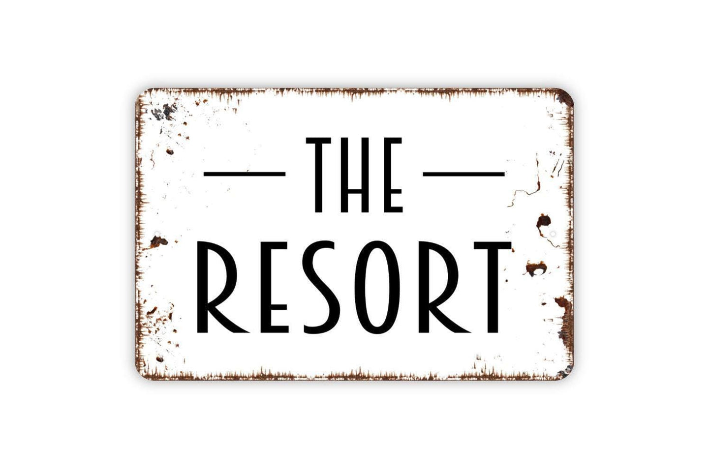 The Resort Sign - Metal Indoor or Outdoor Wall Art