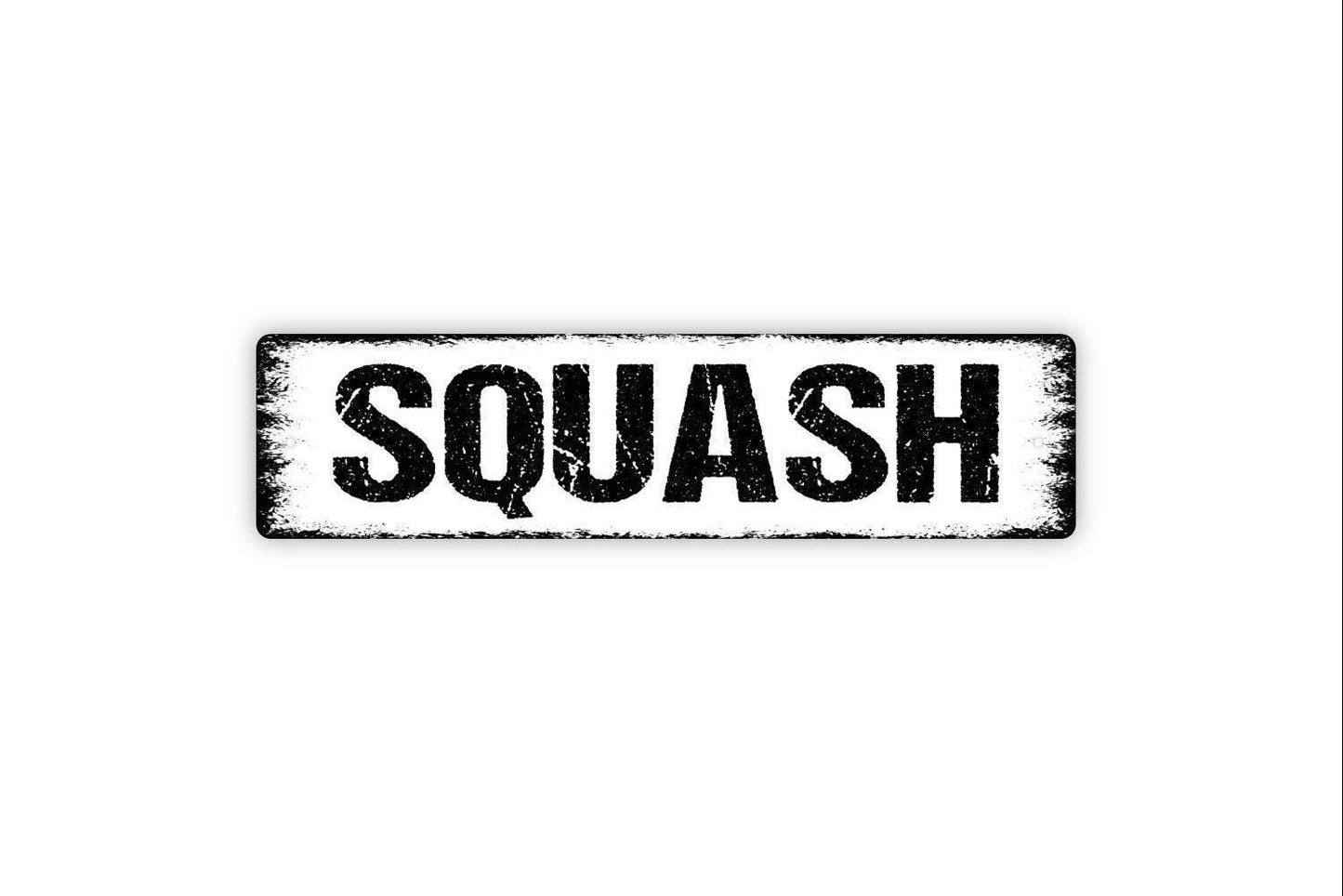 Squash Sign – Rustic Farmhouse Kitchen Wall Decor – Vegetable Garden Market Farm Stand Barn Sign – Metal Sign or Sticker