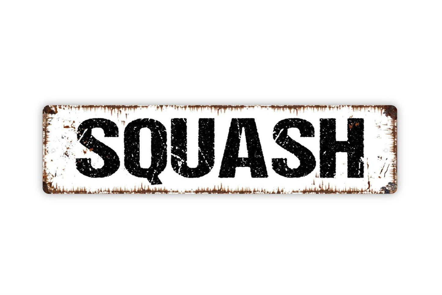 Squash Sign – Rustic Farmhouse Kitchen Wall Decor – Vegetable Garden Market Farm Stand Barn Sign – Metal Sign or Sticker