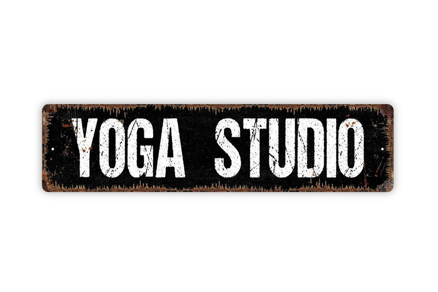 Yoga Studio Sign Metal or Vinyl Sticker | Meditation Wall Art | Wellness Center Decor | Zen Room Sign | Spa Yoga Studio Wall Decor