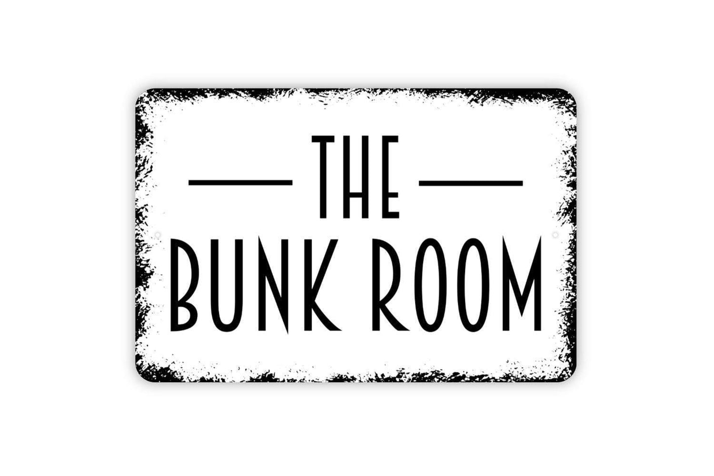 The Bunk Room Sign | Rustic Farmhouse Cabin, Lodge, or Kids Bedroom Wall Sign | Guest Room or Vacation Home Décor | Metal or Vinyl Sticker