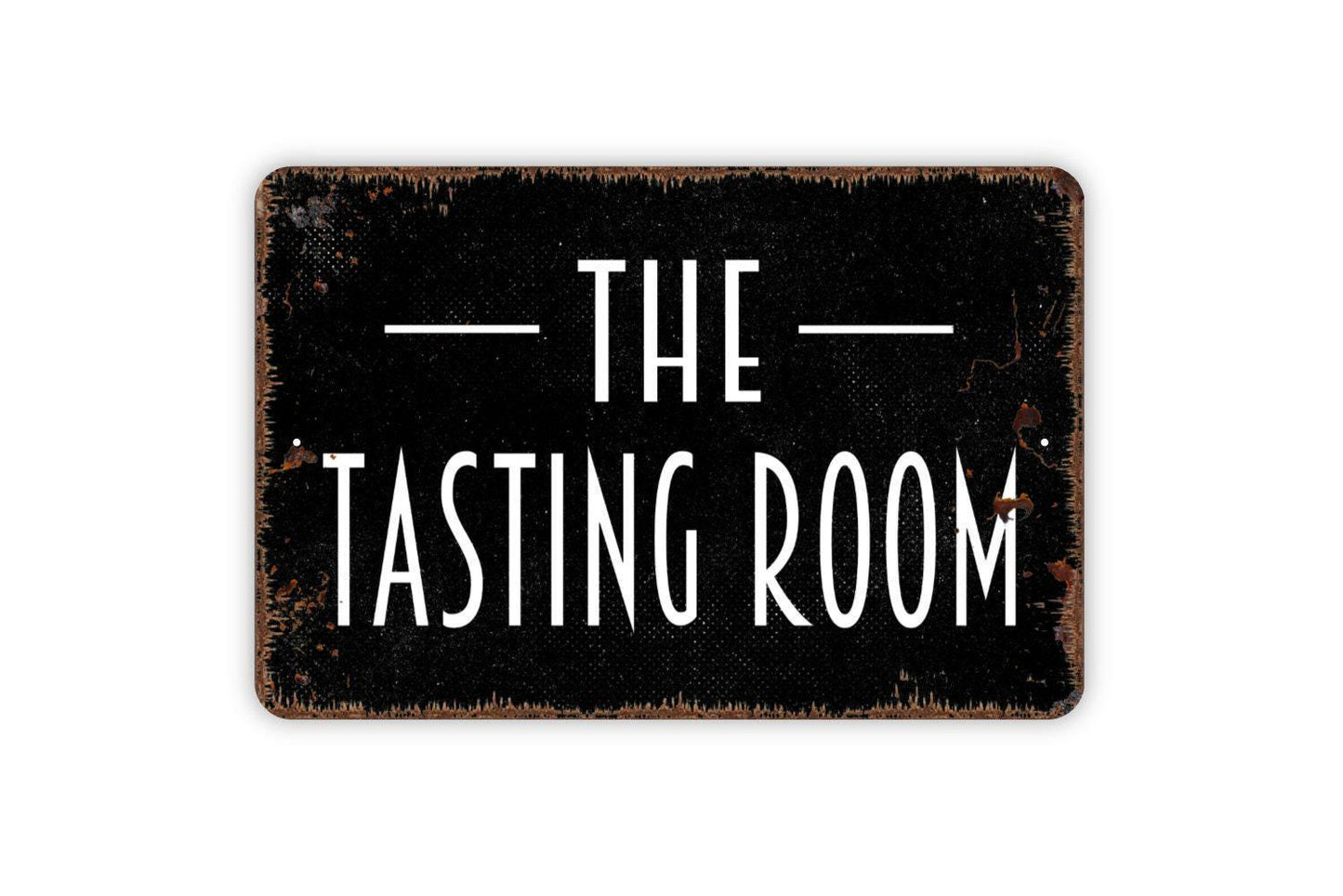The Tasting Room Sign - Kitchen Bar Metal Wall Art - Indoor or Outdoor