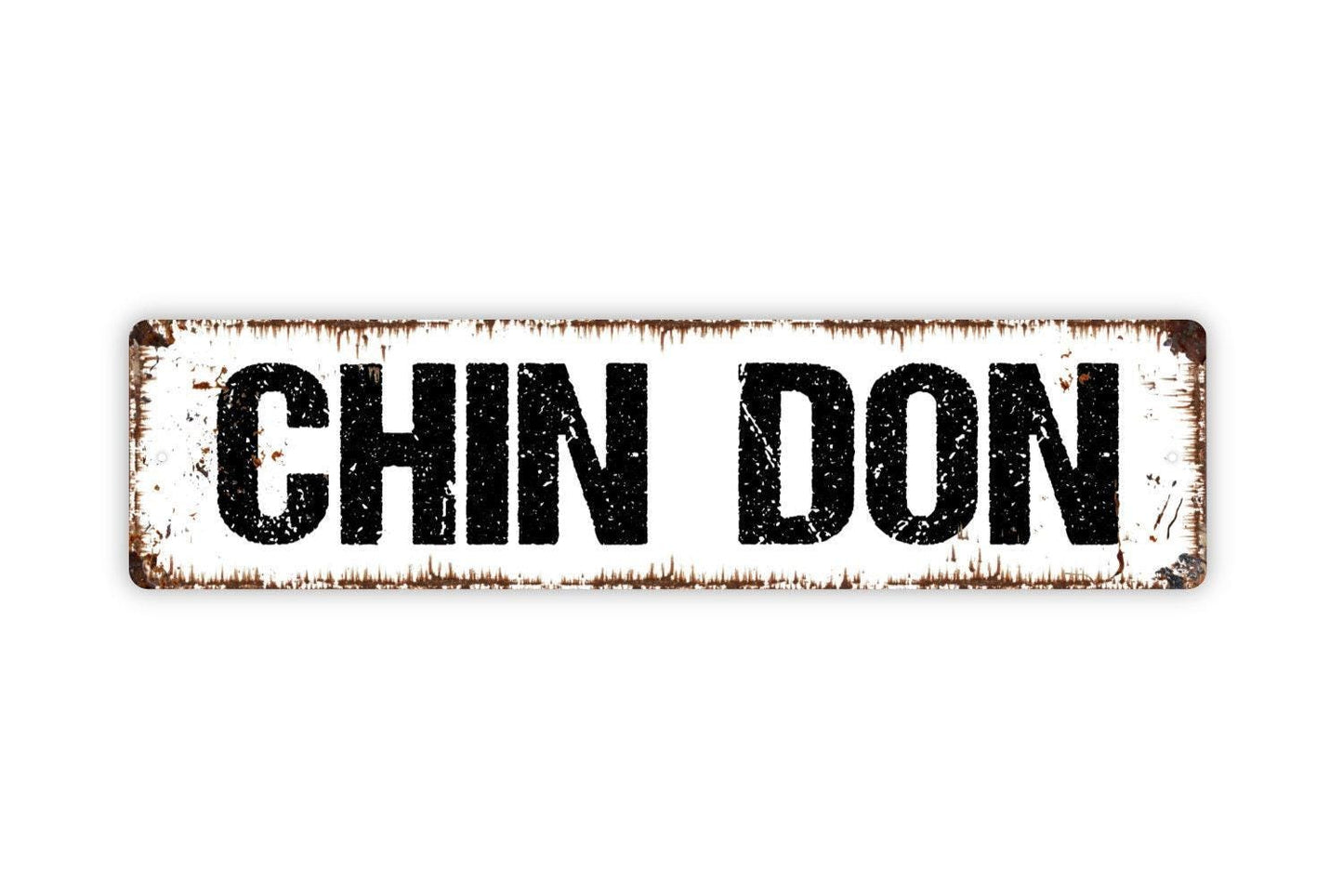 Chin Don Sign - Italian Chindon 100 Years Toast Drink Celebrate Vinyl Sticker Or  Street Metal Sign or Door Name Plate Plaque