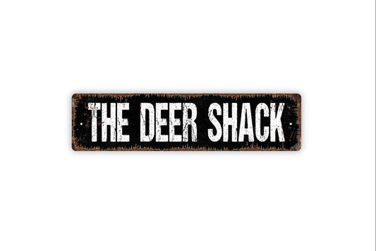 The Deer Shack Sign - Hunting Camp Hunt Trip Deer Season Vinyl Sticker Or  Street Metal Sign or Door Name Plate Plaque