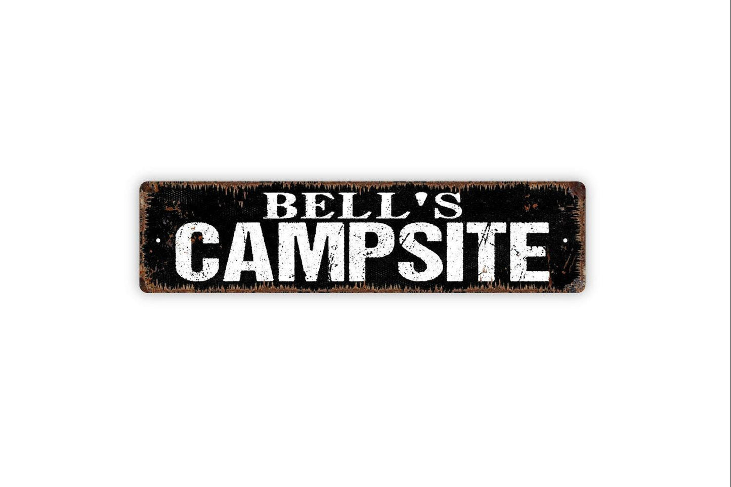 Personalized Campsite Sign, Custom Metal Sign, Vinyl Sticker Or  Street Sign or Door Name Plate Plaque