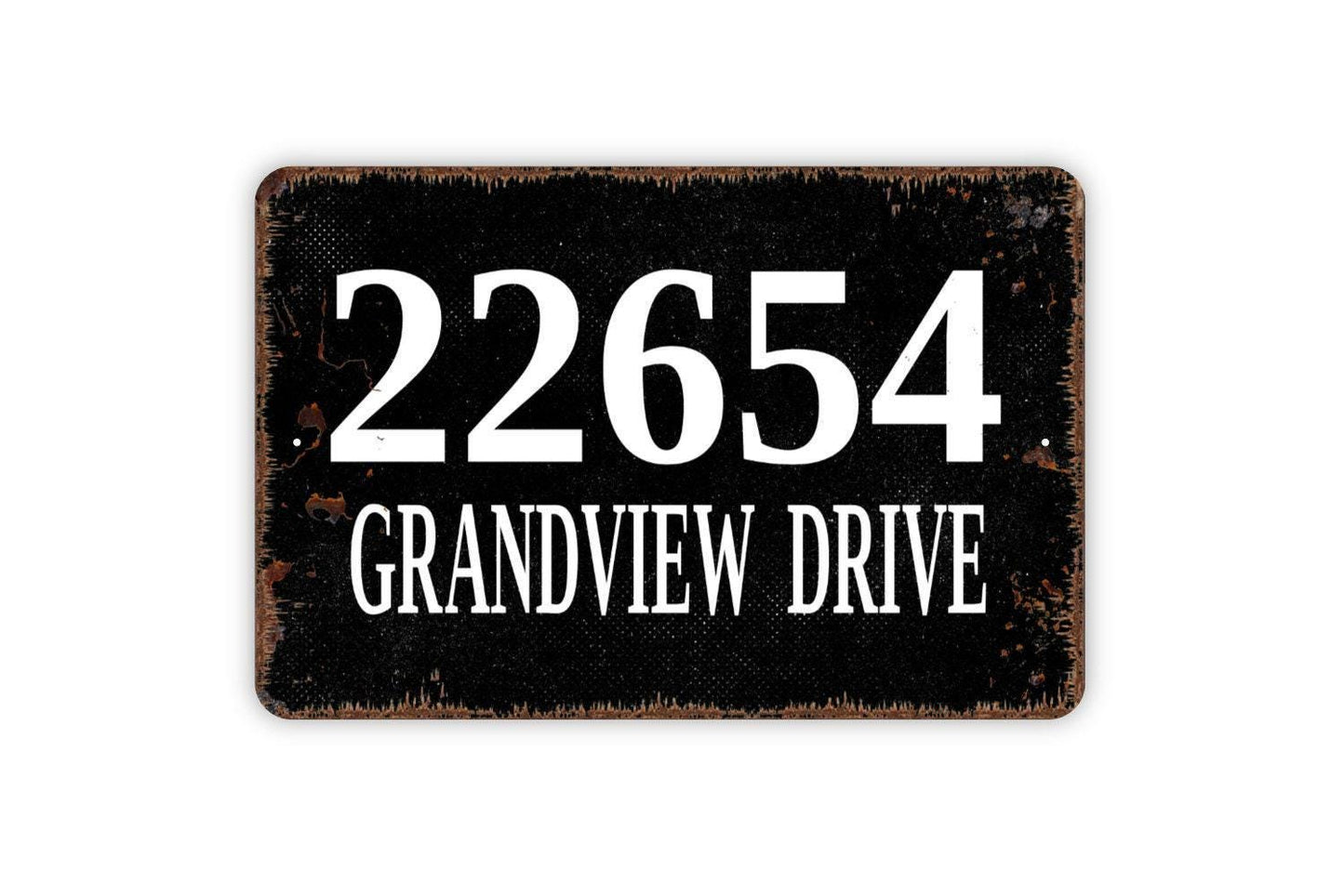 Custom Address Sign - Metal Indoor or Outdoor Wall Art