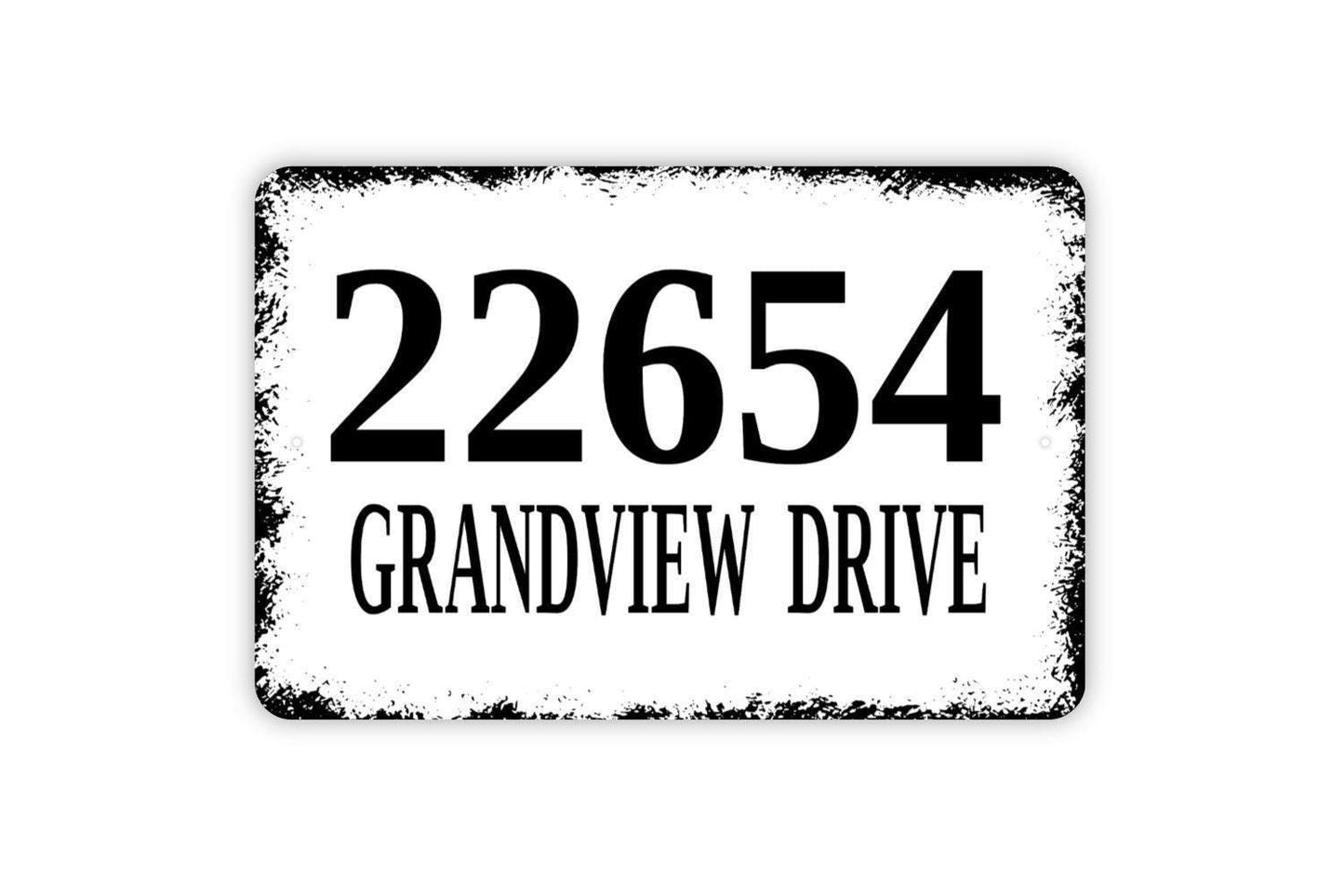 Custom Address Sign - Metal Indoor or Outdoor Wall Art