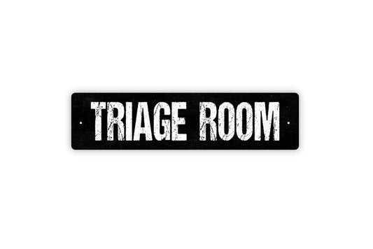 Triage Room Sign – Medical Clinic Hospital Nurse Station Emergency Door Wall Notice – Metal Sign or Sticker