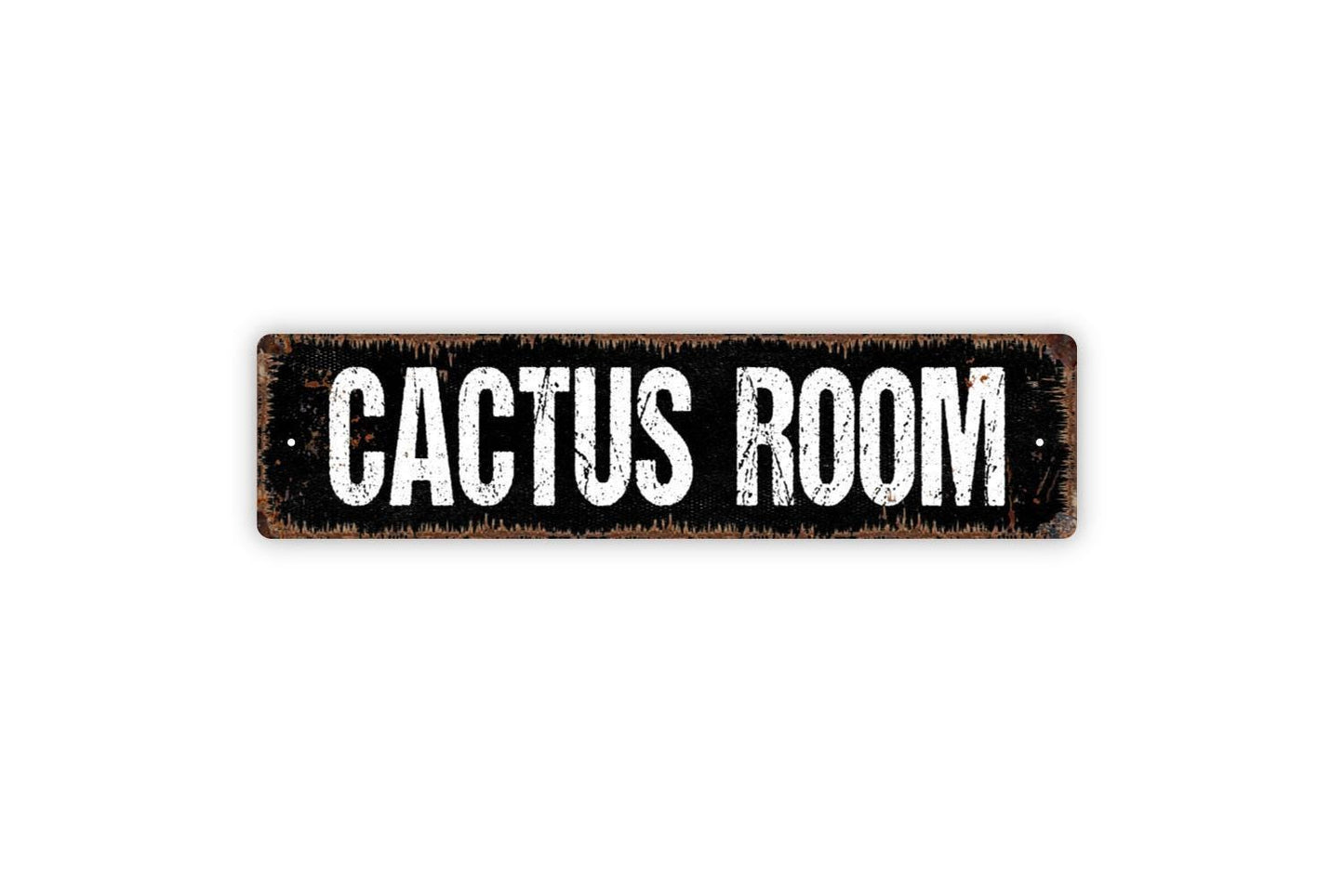 Cactus Room Sign - Gardening Farmers Market Produce Butterfly Vinyl Sticker Or  Street Metal Sign or Door Name Plate Plaque