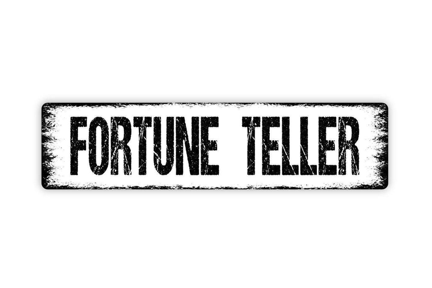 Fortune Teller Sign | Mystical Psychic Reading Decor | Metal Sign or Vinyl Sticker for Tarot Astrology Magic Room