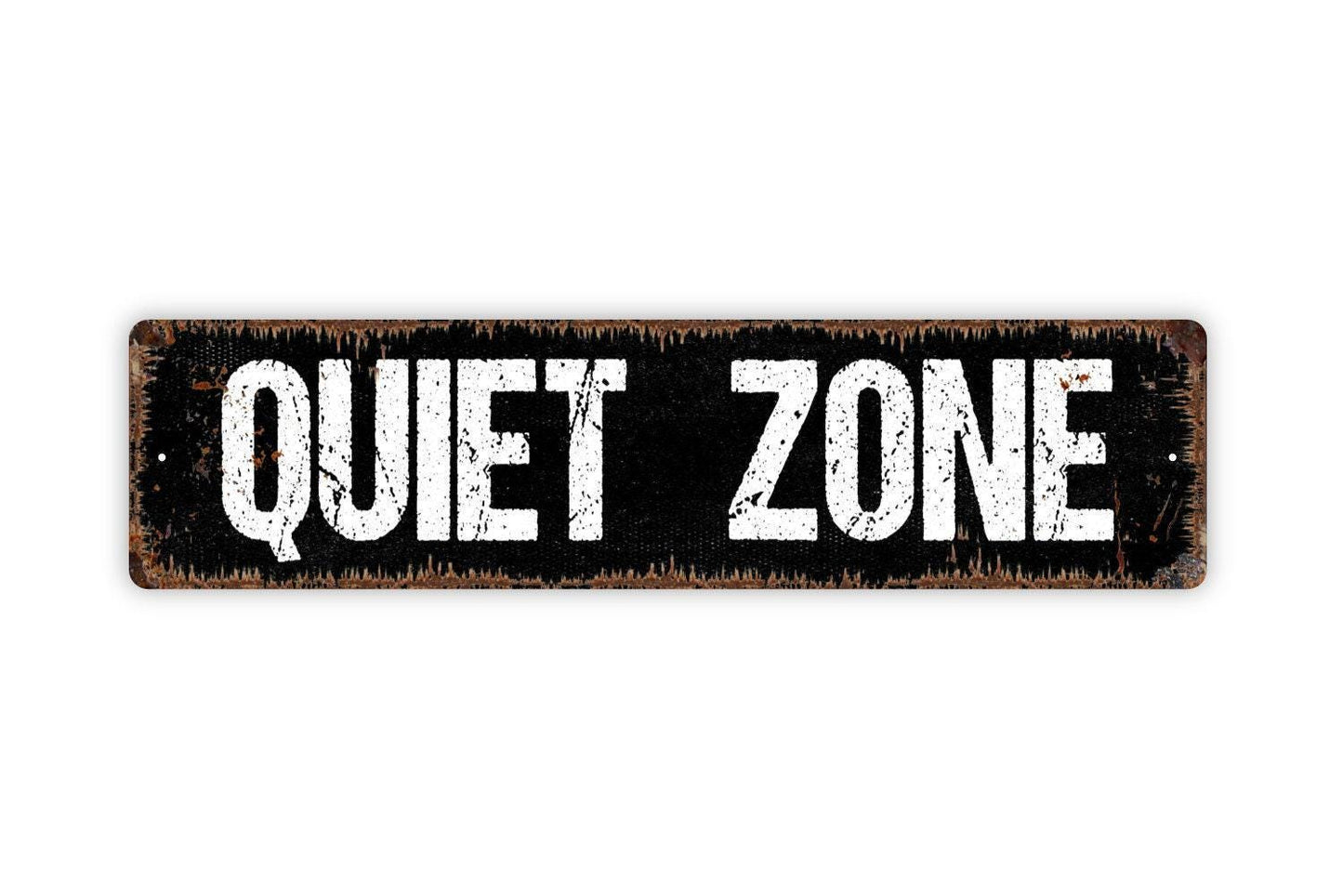 Quiet Zone Sign – Library or Study Room Wall Decor – Office or Classroom Quiet Area Sign – Metal Sign or Vinyl Sticker