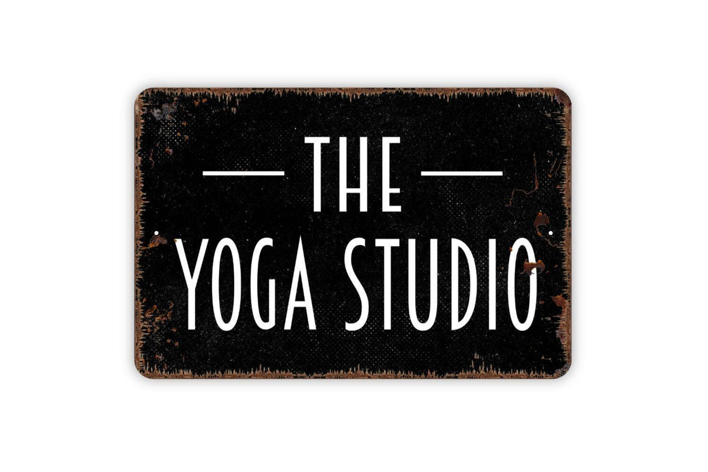 The Yoga Studio Sign | Meditation Mindfulness Wall Decor | Metal Sign or Vinyl Sticker for Home Gym Spa Classroom Studio