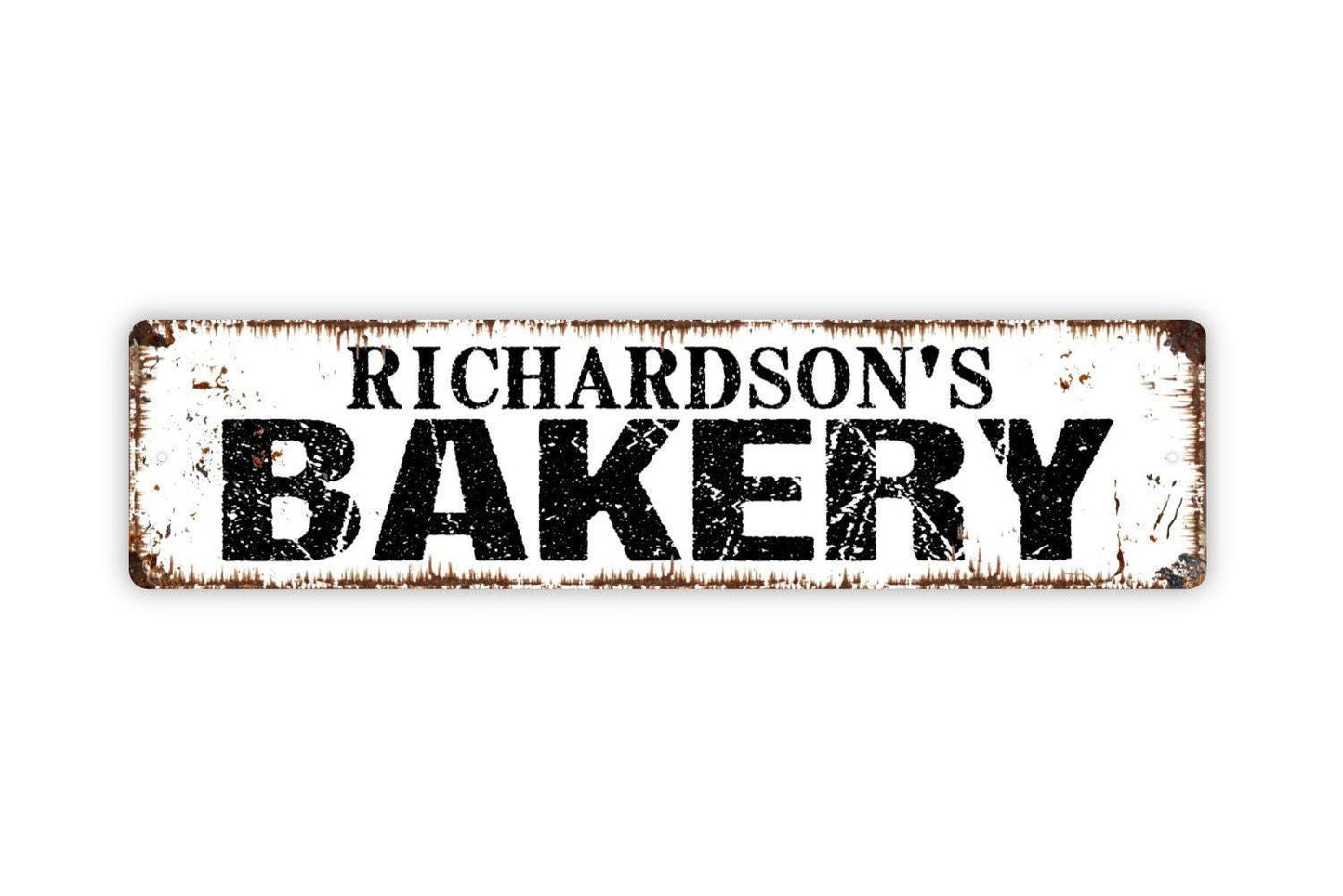 Personalized Bakery Sign, Custom Metal Sign, Vinyl Sticker Or  Street Sign or Door Name Plate Plaque