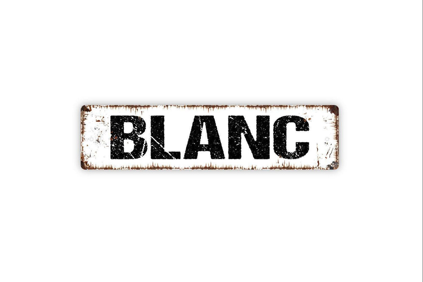 Blanc Sign - Wine Winery Sauvignon Welcome To Our Bar Tasting Vinyl Sticker Or  Street Metal Sign or Door Name Plate Plaque