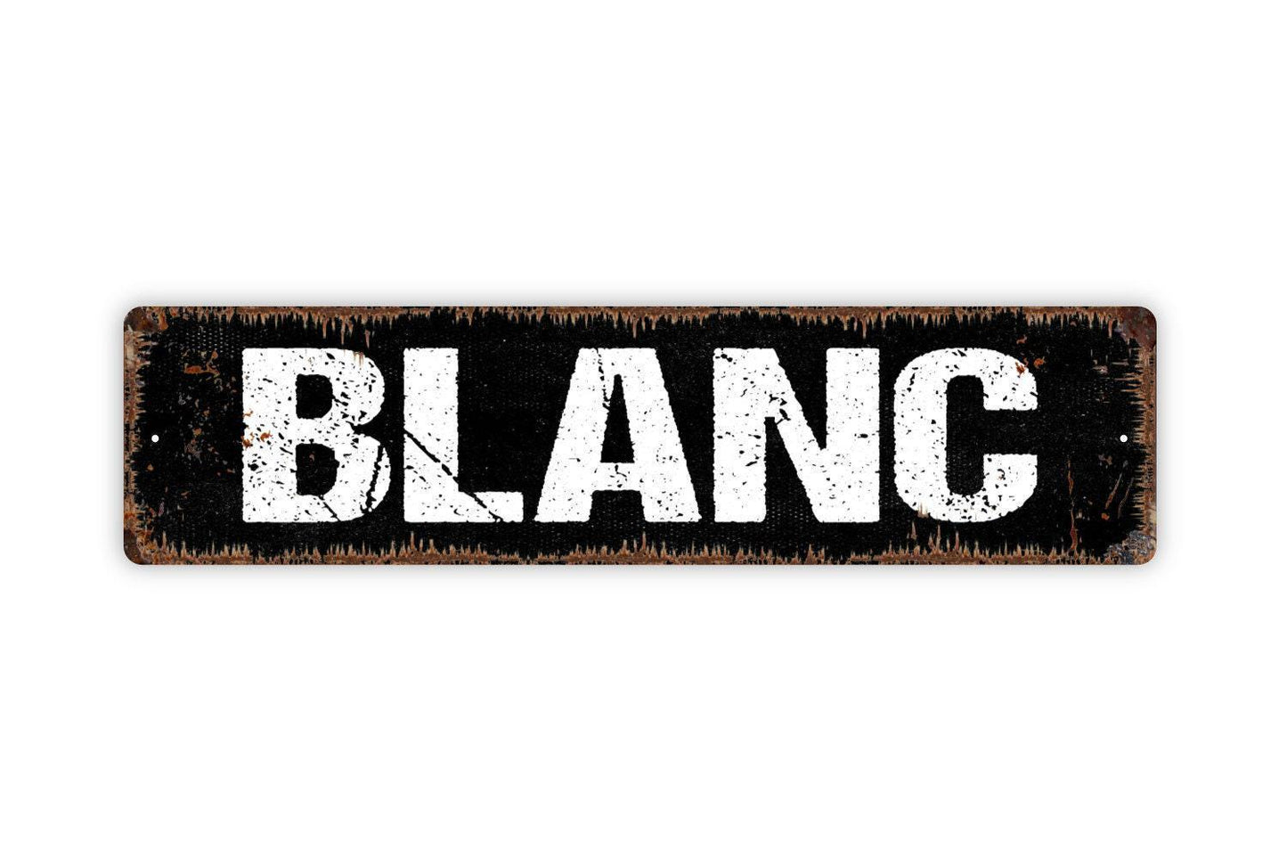 Blanc Sign - Wine Winery Sauvignon Welcome To Our Bar Tasting Vinyl Sticker Or  Street Metal Sign or Door Name Plate Plaque