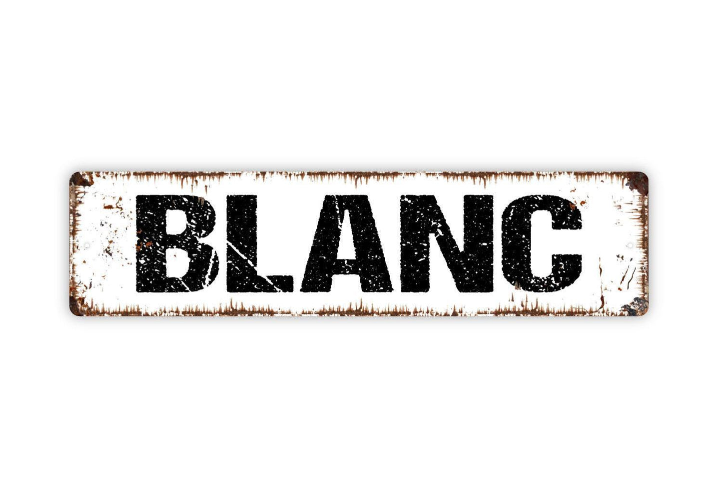 Blanc Sign - Wine Winery Sauvignon Welcome To Our Bar Tasting Vinyl Sticker Or  Street Metal Sign or Door Name Plate Plaque