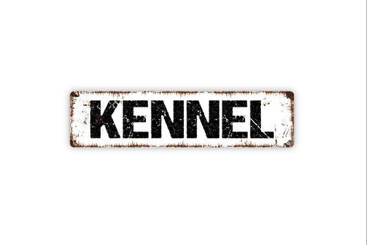 Kennel Sign | Rustic Pet Wall Decor | Dog Boarding or Grooming Sign | Custom Metal Sign or Vinyl Sticker | Farmhouse Pet Care Wall Art
