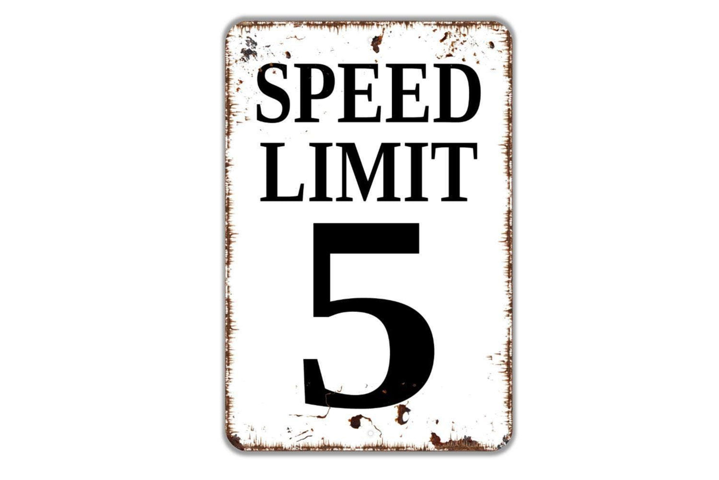 Custom Speed Limit Sign - Metal Indoor or Outdoor Wall Art Metal Sign