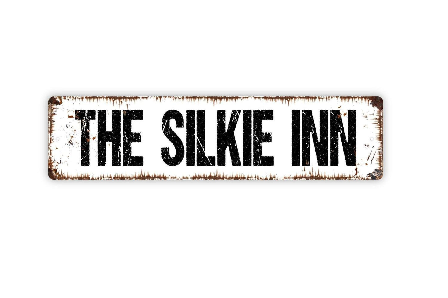 The Silkie Inn Sign - Hen House Chicken Coop Rooster Eggs Vinyl Sticker Or  Street Metal Sign or Door Name Plate Plaque