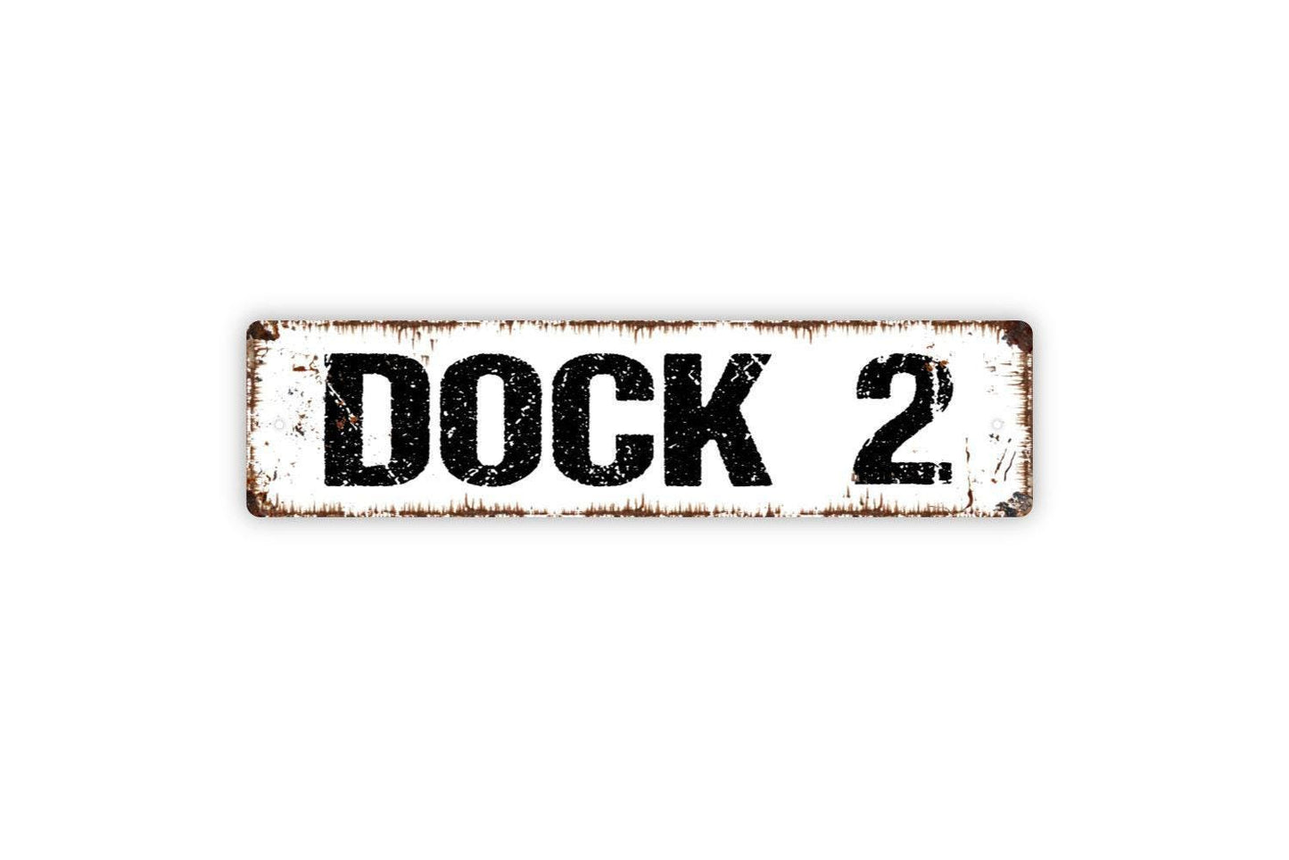 Custom Numbered Dock Sign - Boat Lake Fishing Pier Vinyl Sticker Or  Street Metal Sign or Door Name Plate Plaque