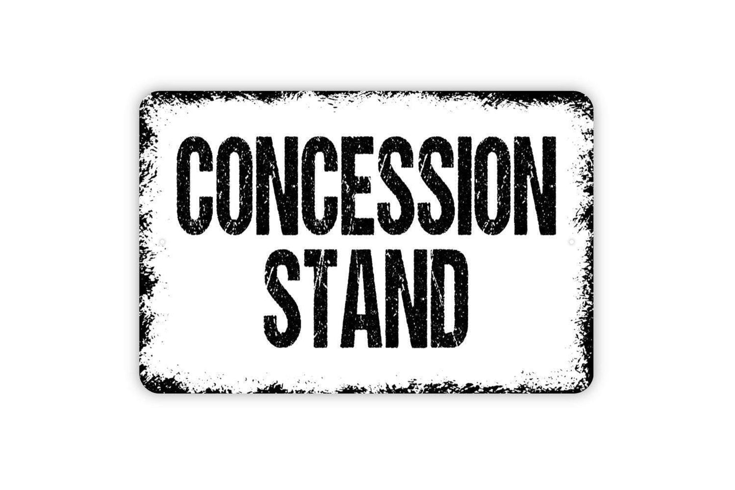 Concession Stand Sign - Metal Indoor or Outdoor Wall Art