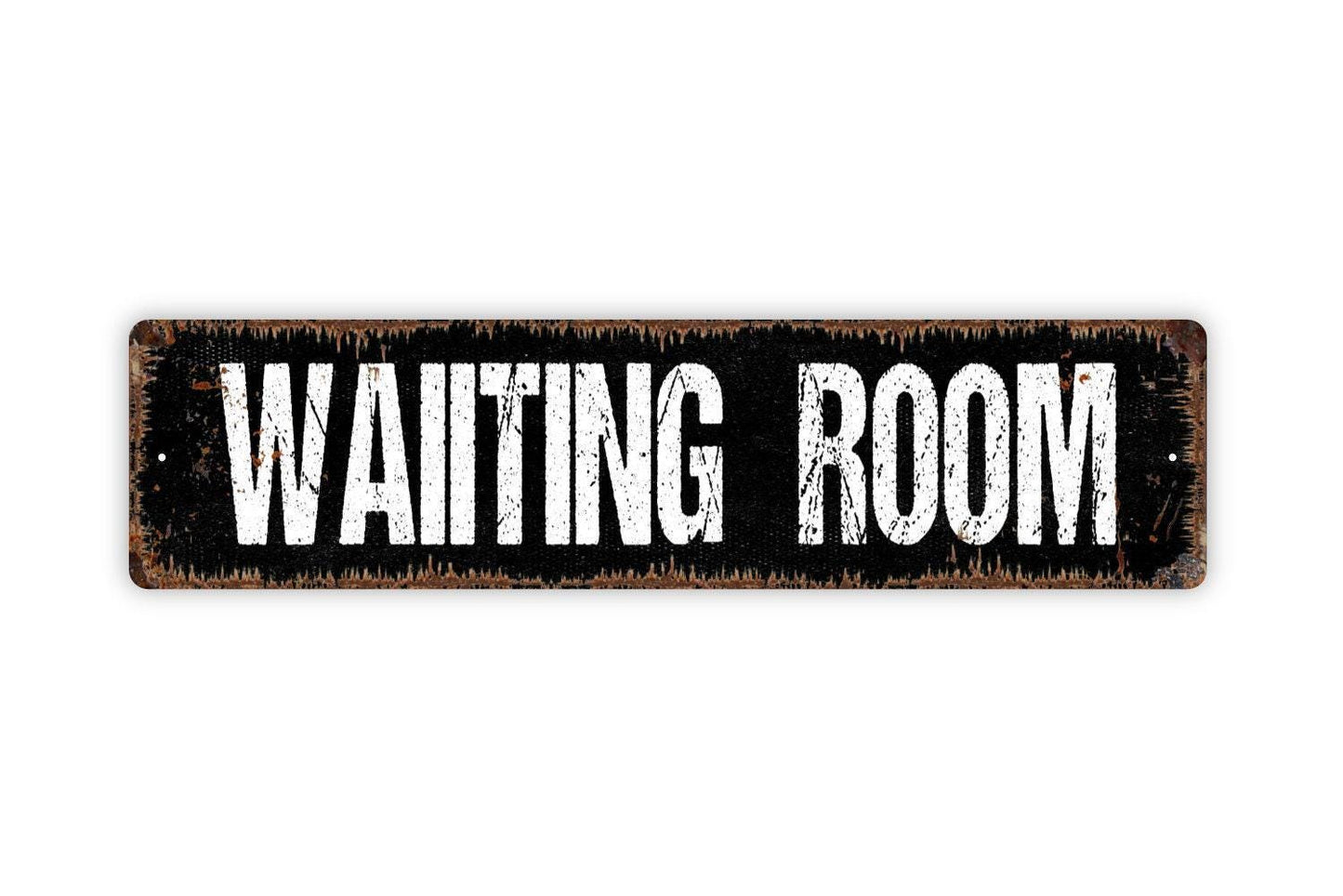Waiting Room Sign - Office Reception Please Be Seated Vinyl Sticker Or  Street Metal Sign or Door Name Plate Plaque