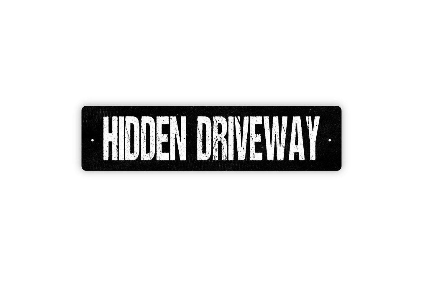 Hidden Driveway Sign - Caution Warning Notice Beware Vinyl Sticker Or  Street Metal Sign or Door Name Plate Plaque