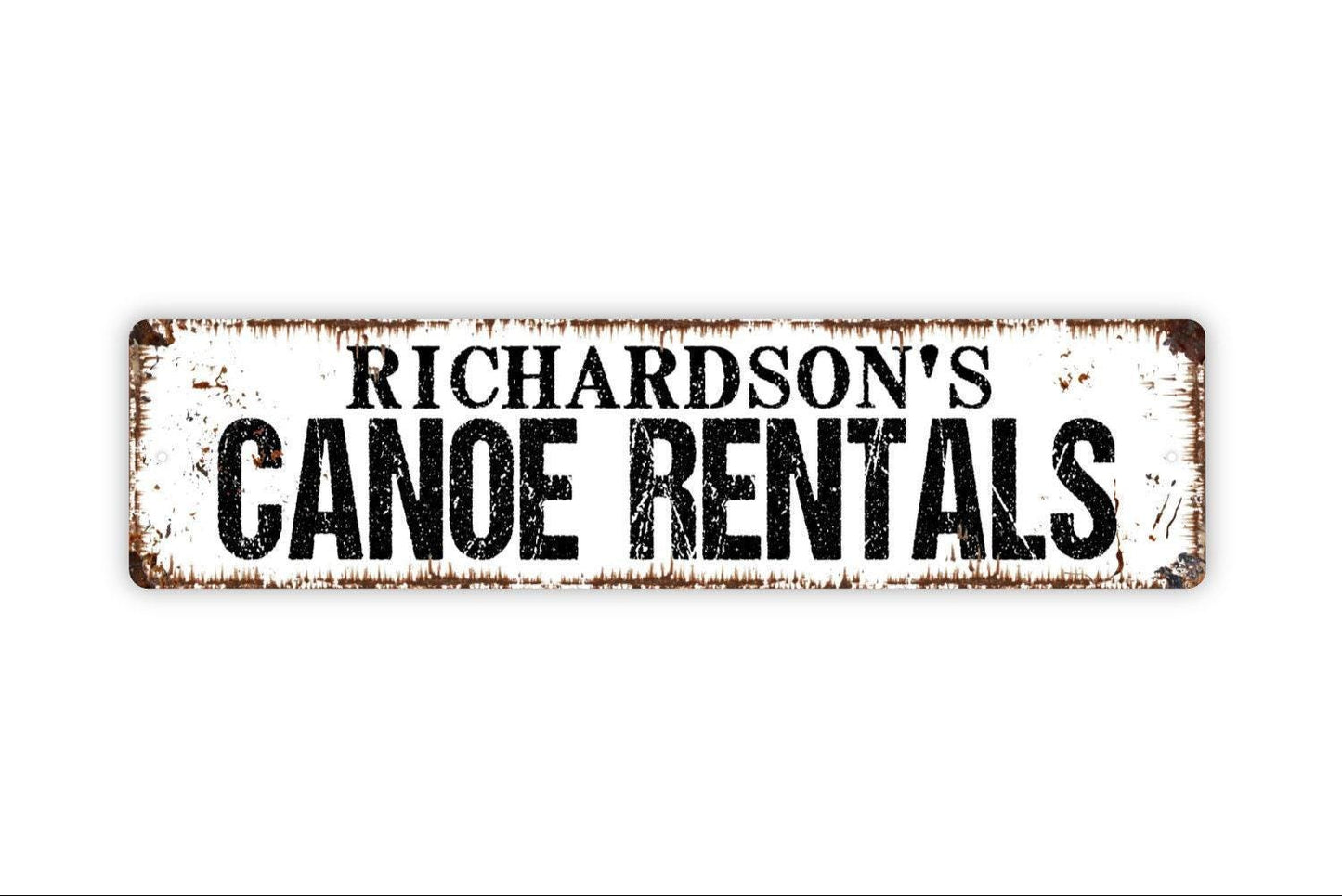 Personalized Canoe Rentals Sign, Custom Metal Sign, Vinyl Sticker Or  Street Sign or Door Name Plate Plaque